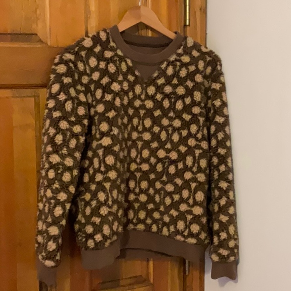 Coach Signature Sherpa Crewneck